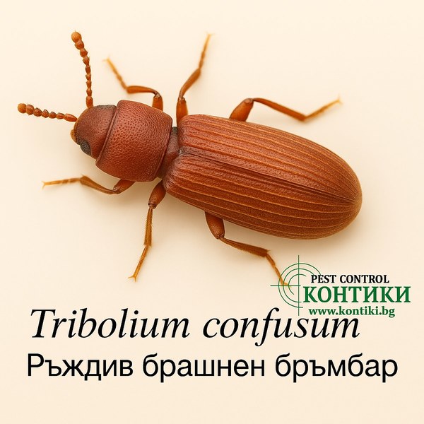 Ръждив бръмбар Tribolium confusum