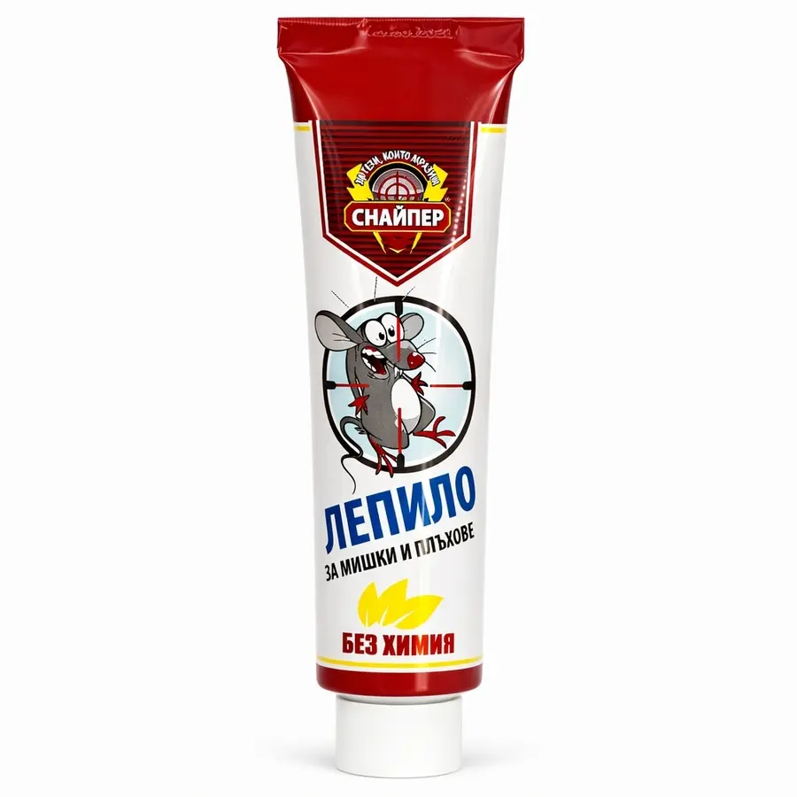 лепило за мишки и плъхове Снайпер 150 г силно лепило за гризачи без химия