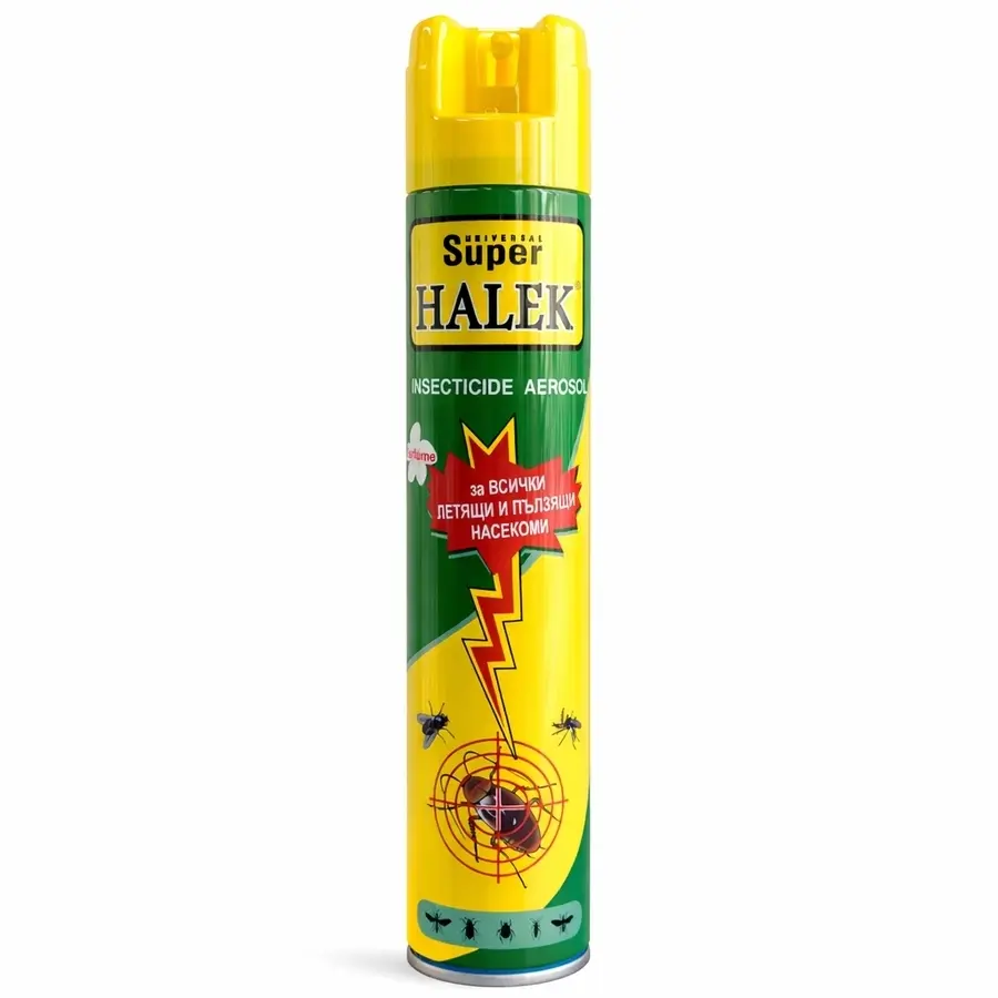 Халек PRO спрей против хлебарки и летящи и пълзящи насекоми 400 мл инсектицид против буболечки