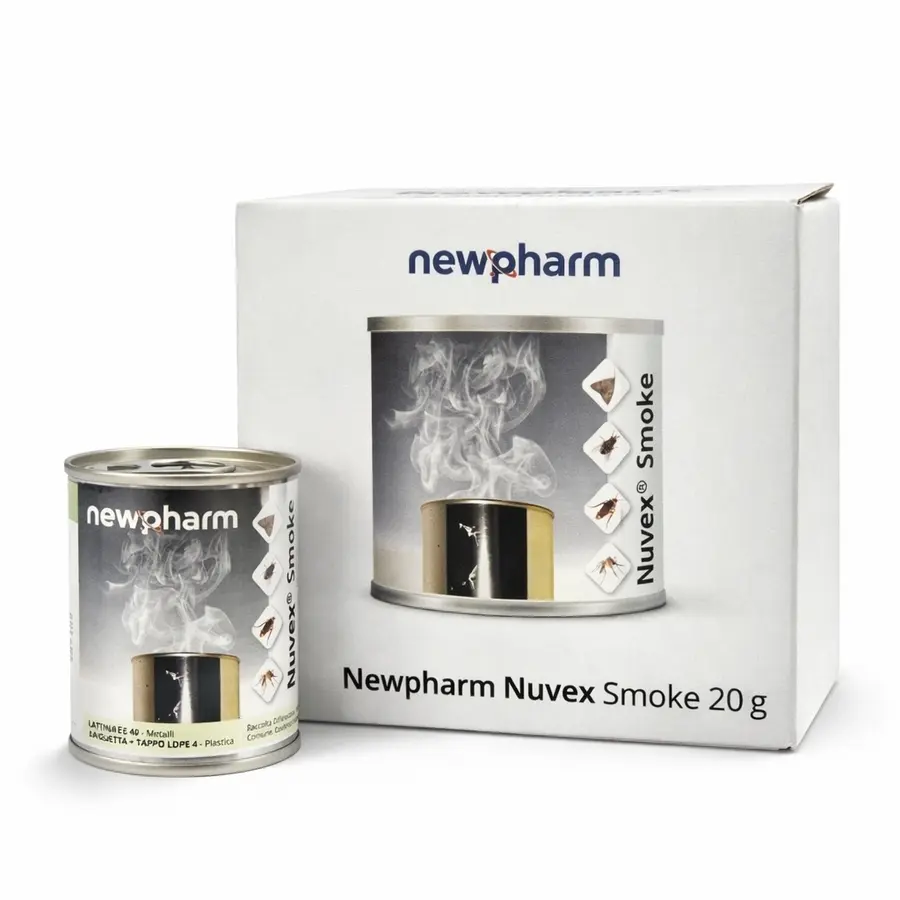 NUVEX SMOKE 20 g димка с оригинална опаковка Newpharm – инсектицид против хлебарки и насекоми
