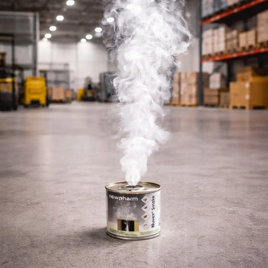 Инсектицидна димка NUVEX SMOKE за индустриални помещения – контрол на насекоми в производствени обекти