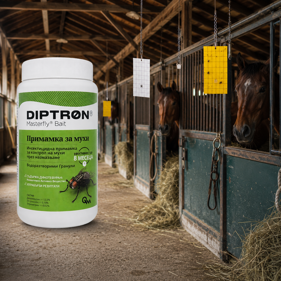 Препарат против мухи за конюшни и конеферми DIPTRON Masterfly Bait