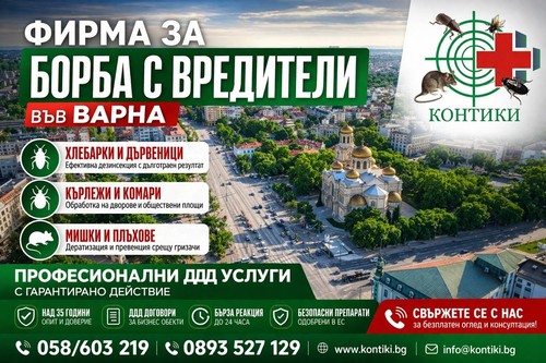 Фирма за борба с вредители във Варна – професионални ДДД услуги, дезинсекция и дератизация с дългосрочен ефект