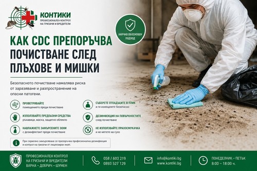 Как CDC препоръчва почистване след плъхове и мишки