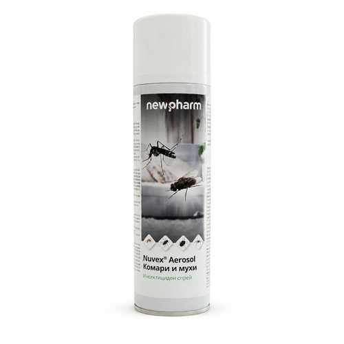 NUVEX Aerosol – спрей с пиретрум против креватни дървеници, молци и паяци