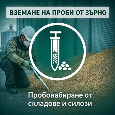 Вземане на проби от зърно – пробонабиране от складове и силози